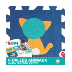 Dalles En Mousse 6 Animaux - LUDI -Produits Pour Bébé 10019 pack