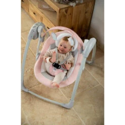 Balancelle Dolphy Grise Et Rose - BOJUNGLE -Produits Pour Bébé 1703737006404 4