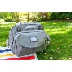 Sac à Langer Genève II Gris Chiné - BEABA -Produits Pour Bébé 3384349402440 1