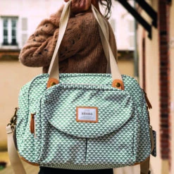 Sac Genève II "PLAY PRINT" Sage Green - BEABA -Produits Pour Bébé 3384349403027 4