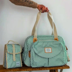 Sac Genève II "PLAY PRINT" Sage Green - BEABA -Produits Pour Bébé 3384349403027 6