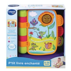 P'tit Livre Enchanté Mes Premières Comptines - VTECH 5 P'tit Livre Enchanté Mes Premières Comptines - VTECH -Produits Pour Bébé 3417761383650 PACKAGE RECTO 0