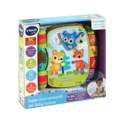 Super Livre Enchanté Des Baby Loulous Bleu - VTECH 12 Super Livre Enchanté Des Baby Loulous Bleu - VTECH -Produits Pour Bébé 34177616677502028629