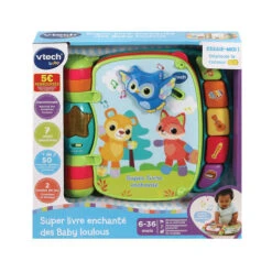 Super Livre Enchanté Des Baby Loulous Bleu - VTECH 14 Super Livre Enchanté Des Baby Loulous Bleu - VTECH -Produits Pour Bébé 34177616677502028729