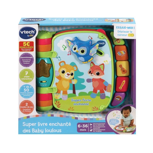 Super Livre Enchanté Des Baby Loulous Bleu - VTECH 7 Super Livre Enchanté Des Baby Loulous Bleu - VTECH – Image 7