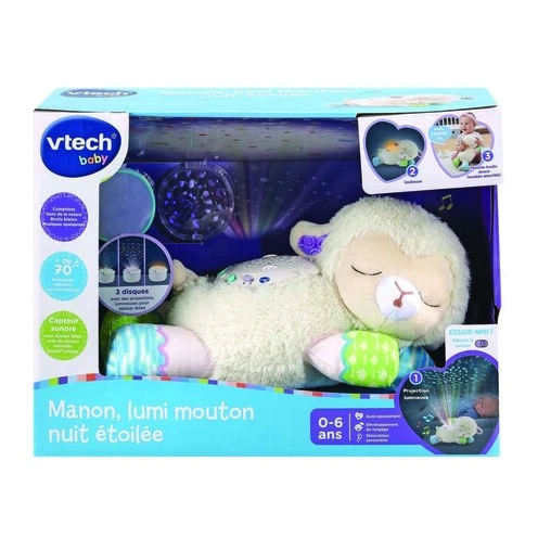 Manon, Lumi Mouton Nuit Étoilée 3 En 1 - VTECH 2 Manon, Lumi Mouton Nuit Étoilée 3 En 1 - VTECH – Image 2