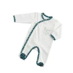 Pyjama 3 Mois Sans Col Motif Végétal Promenons Nous - SAUTHON Baby Déco