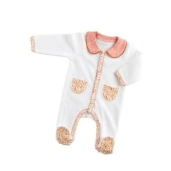 Pyjama 1 Mois Avec Col Motif Floral Babywear ESMEE - SAUTHON Baby Déco