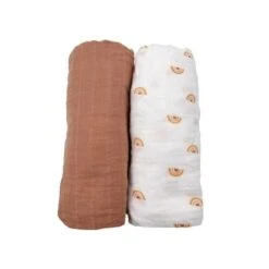 Lot De 2 Draps Housse Bio 70x140/60x120 SUNLIGHT - SAUTHON Baby Déco