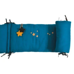 Tour De Lit Bleu Les Moustaches - MOULIN ROTY
