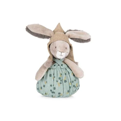 Doudou Lapin Musical Trois Petits Lapins Sauge - MOULIN ROTY 1 Doudou Lapin Musical Trois Petits Lapins Sauge - MOULIN ROTY