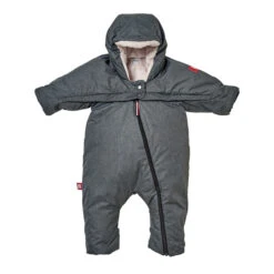 Combi T-zip 0-6 Mois Heather Grey - RED CASTLE