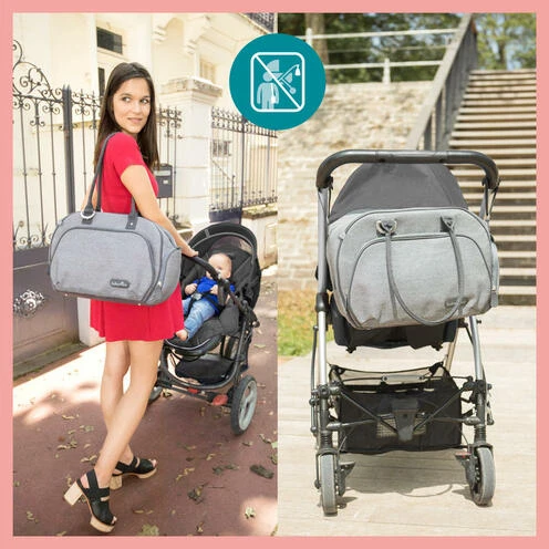 Sac à Langer Trendy Bag - Smokey - BABYMOOV 2 Sac à Langer Trendy Bag - Smokey - BABYMOOV – Image 2