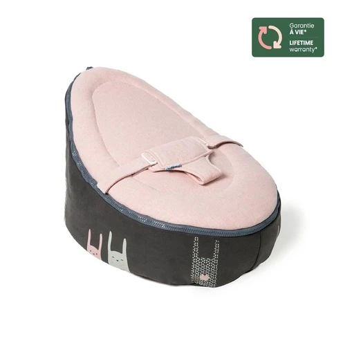 Doomoo® Nid Rabbit Pink Transat Microbilles Evolutif - BABYMOOV 1 Doomoo® Nid Rabbit Pink Transat Microbilles Evolutif - BABYMOOV