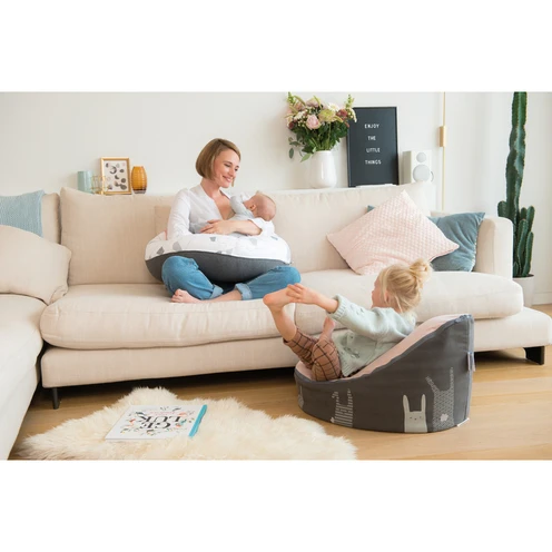 Doomoo® Nid Rabbit Pink Transat Microbilles Evolutif - BABYMOOV 2 Doomoo® Nid Rabbit Pink Transat Microbilles Evolutif - BABYMOOV – Image 2