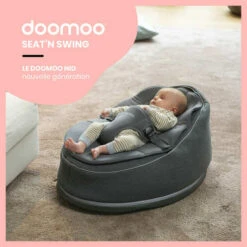 Doomoo Seat'n Swing Transat Et Balancelle 2 En 1 - Anthracite - BABYMOOV -Produits Pour Bébé 36612761710532028229