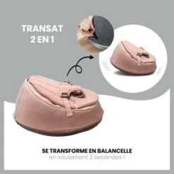 Doomoo Seat'n Swing Transat Et Balancelle 2 En 1 - Pink - BABYMOOV -Produits Pour Bébé 36612761710772028329