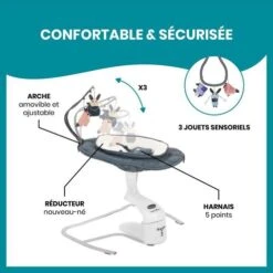 Balancelle Swoon Motion 360° Blue Petal - BABYMOOV -Produits Pour Bébé 3661276175457 4