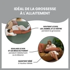 Coussin De Maternité Doomoo Tetra Terracotta - BABYMOOV -Produits Pour Bébé 3661276178694 4