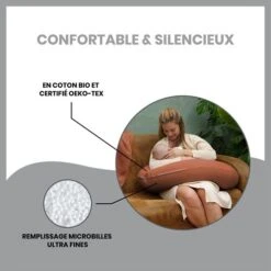 Coussin De Maternité Doomoo Tetra Terracotta - BABYMOOV -Produits Pour Bébé 3661276178694 6