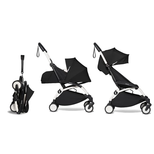 Poussette YOYO² Pack 6+ Et 0+ Noir / Cadre Blanc - BABYZEN 1 Poussette YOYO² Pack 6+ Et 0+ Noir / Cadre Blanc - BABYZEN