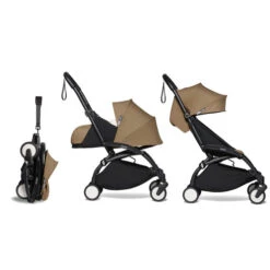 Poussette YOYO² Pack 0+ Et 6+ Toffee / Cadre Noir - BABYZEN