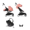 Poussette YOYO² Pack 0+, 6+ Ginger Cadre Blanc Car Seat YOYO - BABYZEN