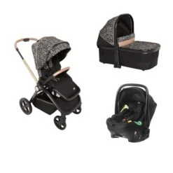 Poussette Trio Mysa + Siège Auto Kiros Sans Base + Nacelle Mysa Glam Dew Relux - CHICCO