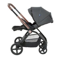 Poussette Trio Mysa + Siège Auto Kiros Sans Base + Nacelle Mysa Black Satin - CHICCO -Produits Pour Bébé 36619790640722028729