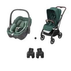 Maxi-Cosi Poussette DUO Leona 2 Pebble 360 Green - MAXI COSI