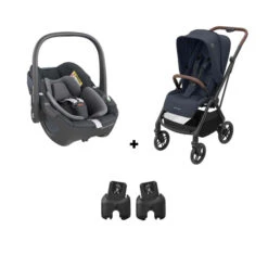 Maxi-Cosi Poussette DUO Leona 2 Pebble 360 Graphite - MAXI COSI