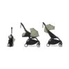 Poussette YOYO² Pack 6+ Et 0+ Olive / Cadre Noir - BABYZEN