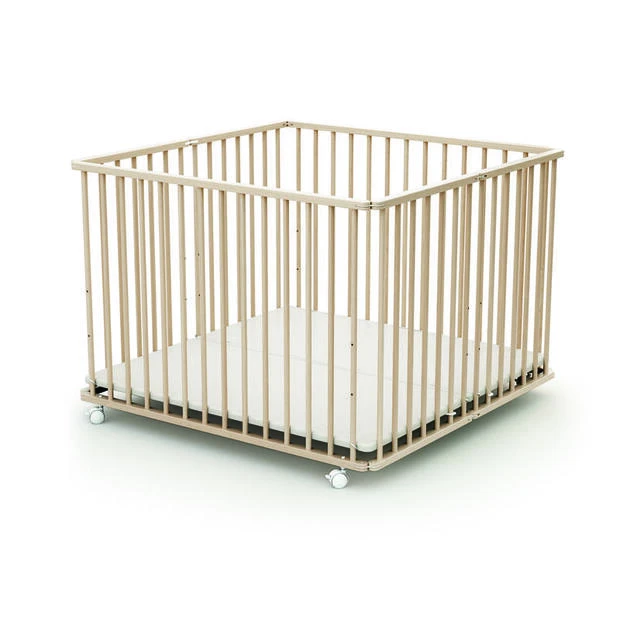 Parc Bois Pliant HEGOA 3 Brut - BEBE9 ESSENTIEL 1 Parc Bois Pliant HEGOA 3 Brut - BEBE9 ESSENTIEL