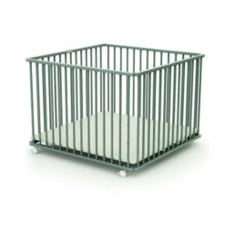 Parc Bois Pliant HEGOA 3 Gris - BEBE9 ESSENTIEL