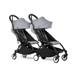 Poussette YOYO² + CONNECT Pack 6+ Stone / Cadre Noir - BABYZEN