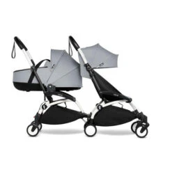 Poussette YOYO² + CONNECT Pack 6+ Stone / Cadre Blanc - BABYZEN -Produits Pour Bébé 366197907118620281129