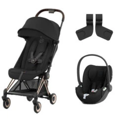 Poussette DUO Coya RoseGold Sepia Black + Cloud T Sepia Black - CYBEX