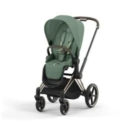 Poussette E-PRIAM Chrome Black Leaf Green 2023 - CYBEX -Produits Pour Bébé 36619790733642028929