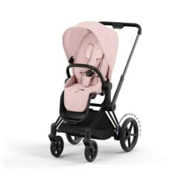 Poussette E-PRIAM Matt Black Peach Pink 2023 - CYBEX