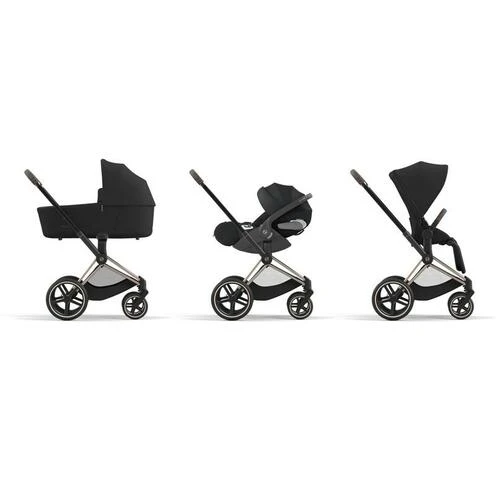 Poussette E-PRIAM Chrome Black Sephia Black 2023 - CYBEX 5 Poussette E-PRIAM Chrome Black Sephia Black 2023 - CYBEX – Image 5