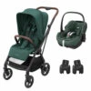 Maxi-Cosi Poussette DUO Leona 2 Pebble 360 PRO Green - MAXI COSI