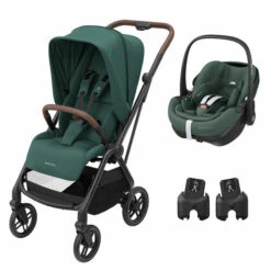 Maxi-Cosi Poussette DUO Leona 2 Pebble 360 PRO Green - MAXI COSI