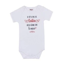 Body Manches Courtes "Il N’y A Pas De Tonton Aussi Génial" 12mois - BB&CO