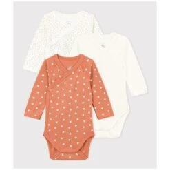 3 Bodies Naissance Manche Longue 1 Mois - PETIT BATEAU