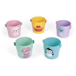 Jeu D'éveil Pour Le Bain - 5 Seaux D'activités - JANOD -Produits Pour Bébé 37002173472462028629