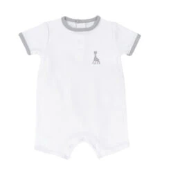 Combi-Short Blanc 12mois SOPHIE LA GIRAFE - TROIS KILOS SEPT