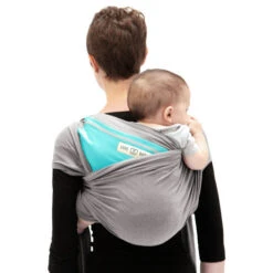 Echarpe De Portage L'Originale Gris/turquoise - LOVE RADIUS -Produits Pour Bébé 3760218240090 4