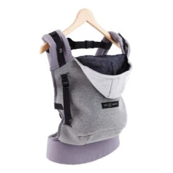Porte-bébé Hoodie Carrier Gris Flanelle - LOVE RADIUS