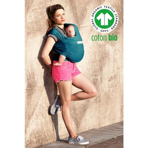 Écharpe De Portage Basic BIO Bleu Rétro - LOVE RADIUS 5 Écharpe De Portage Basic BIO Bleu Rétro - LOVE RADIUS – Image 5