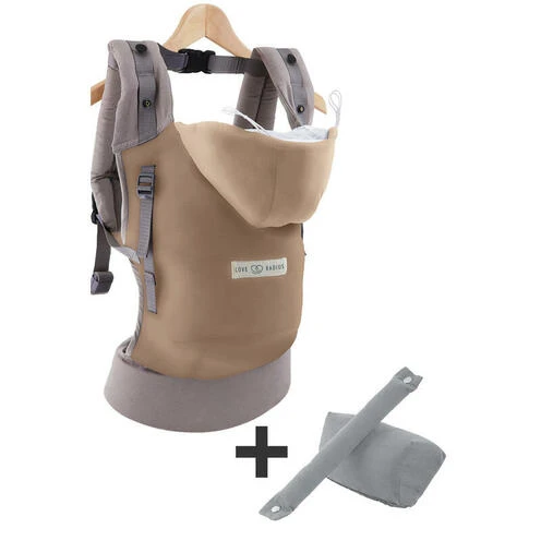 Bundle Porte-bébé Hoodie Carrier Sablé + Pack Accessoires - LOVE RADIUS 1 Bundle Porte-bébé Hoodie Carrier Sablé + Pack Accessoires - LOVE RADIUS